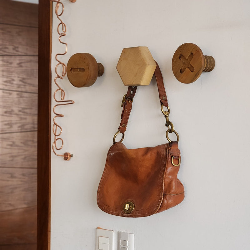 Giant Wooden Balero With Leather