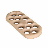Huevera de Madera · Pieza Artesanal para Cocina y Mesa