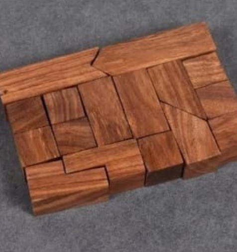 Ajedrez Abstracto · Welcome Kit Premium con Tablero de Concreto y Madera