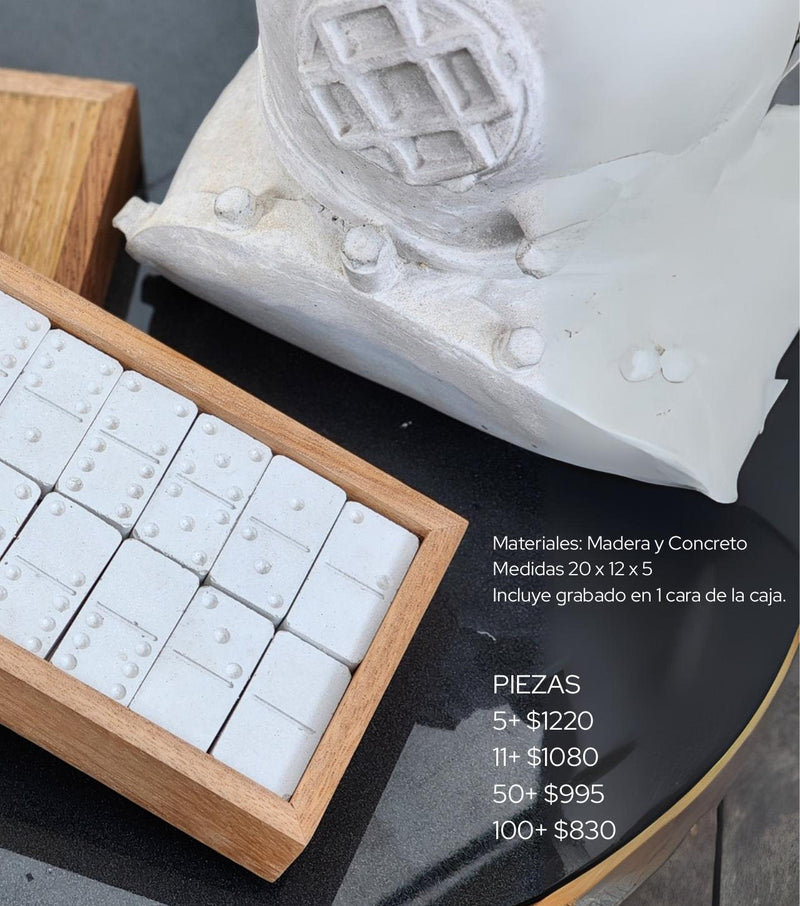 Calendario Mensual de concreto decoración funcional atemporal para escritorio - Pirinola