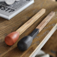 Cerillos Gigantes Decorativos · Set Artesanal de Madera