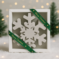 Set de Copos de Nieve · Decoración Navideña en Concreto