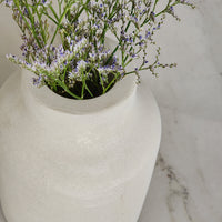 Jarrón Redondo de Concreto · Pieza Escultórica para Decoración