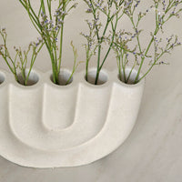 Porta Velas Arcoíris · Pieza Decorativa Multi-Vela de Concreto