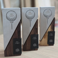 Fairway Monumental · Trofeo de Golf en Concreto y Madera