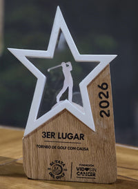 Green Estrella · Trofeo de Golf en Madera y Polímero