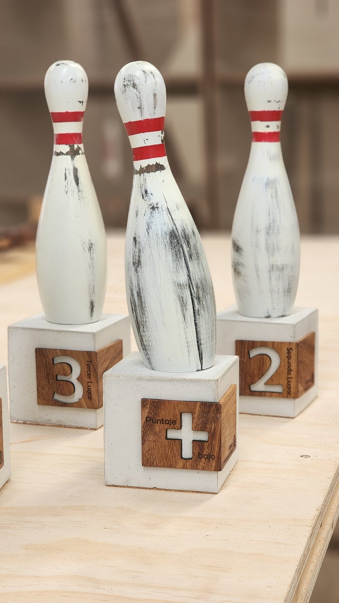 Trofeo Spare · Trofeo de Boliche Hecho a Mano