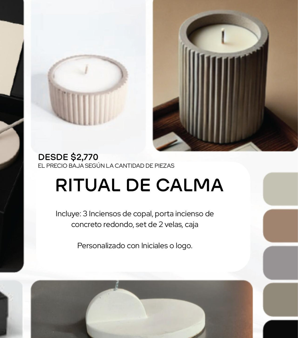Ritual de Calma Welcome Kit Wellness con inciensos de copal mexicano y velas - Pirinola
