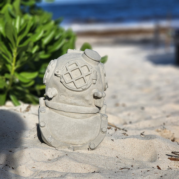 Concrete Diving Helmet Sculpture