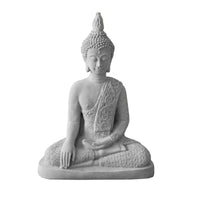 Gray Color Concrete Buddha Sculpture