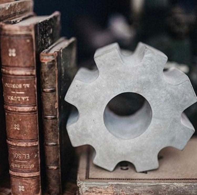 Concrete Cogwheel Sculpture