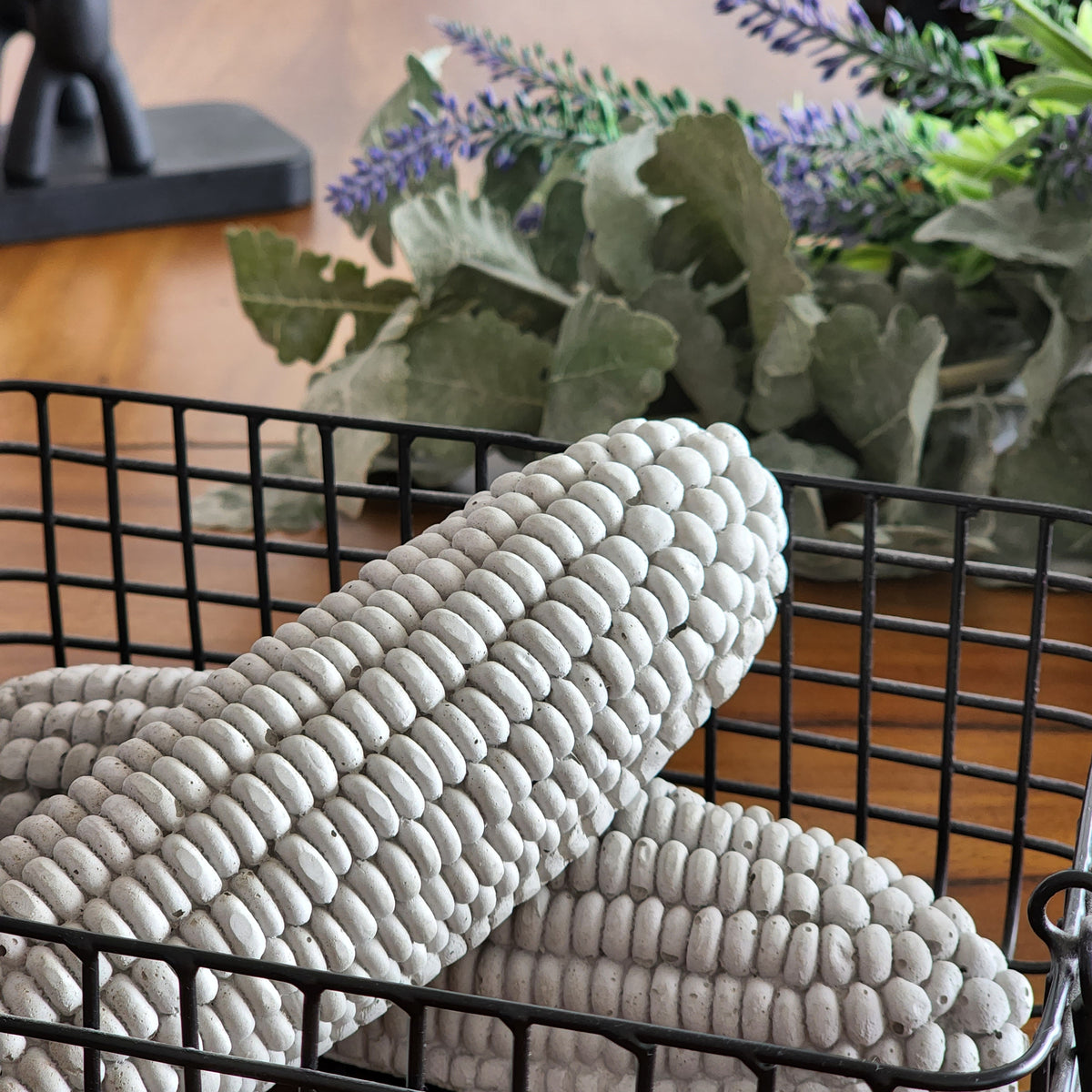 Decorative Corn Cob Concrete Figure