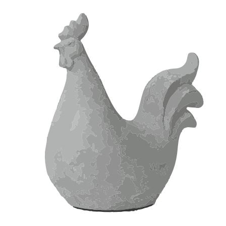 Decorative Chicken Concrete Sculpture