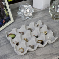 Concrete Egg Tray / Jewelry tray