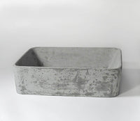 Concrete Above Counter Rectangular Sink