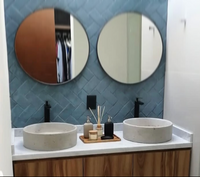 Concrete Above Counter Round Sink