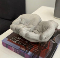 Gray Real Concrete Hand Sculpture