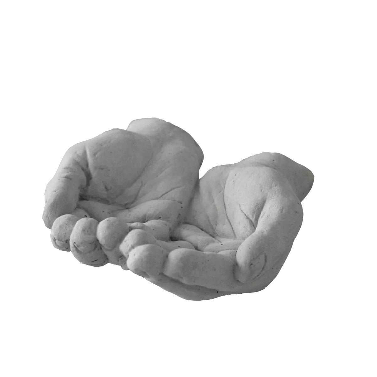 Gray Real Concrete Hand Sculpture