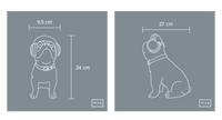 Escultura De Perro Bulldog Con Audífonos