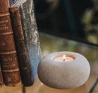 Gray Concrete Tealight Holder