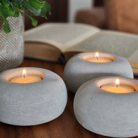 Gray Concrete Tealight Holder