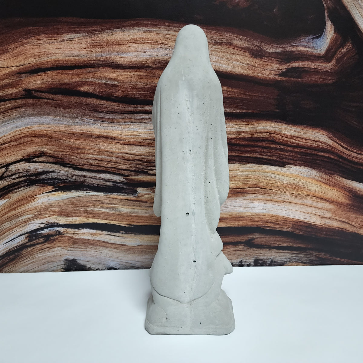 Concrete Virgin Sculpture