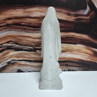 Concrete Virgin Sculpture