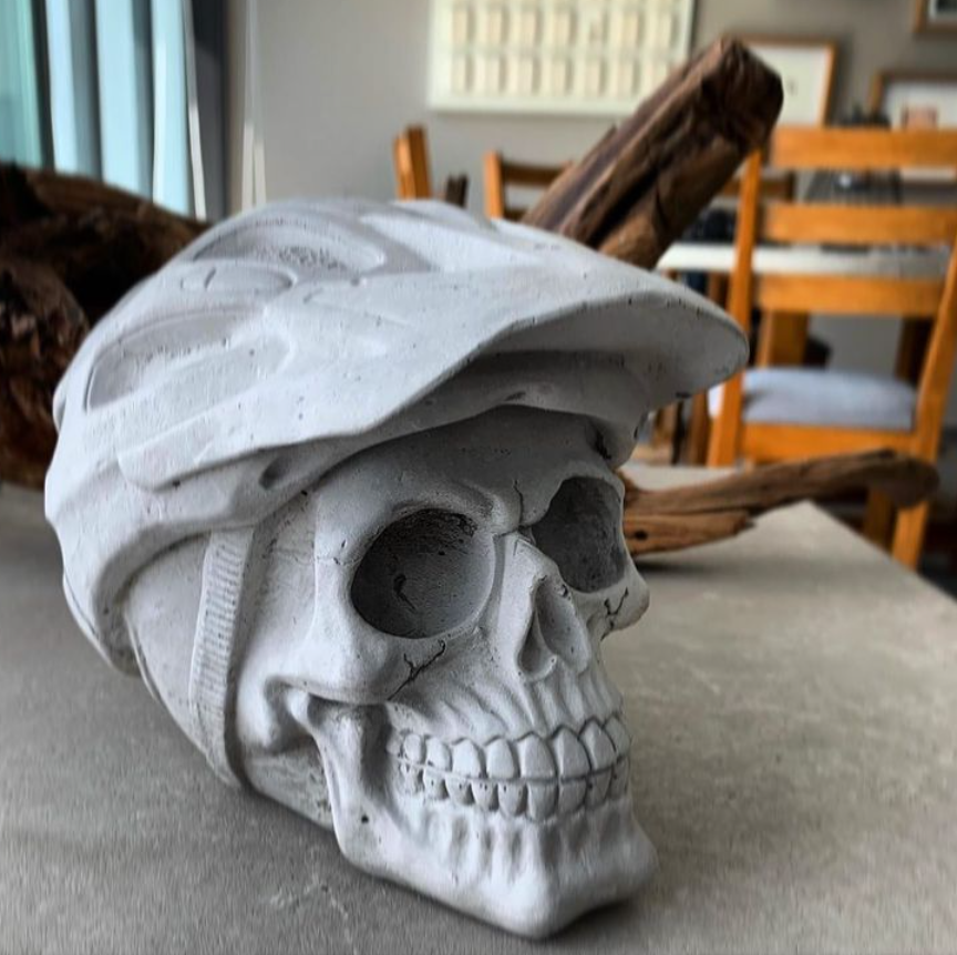 Real Concrete Skull